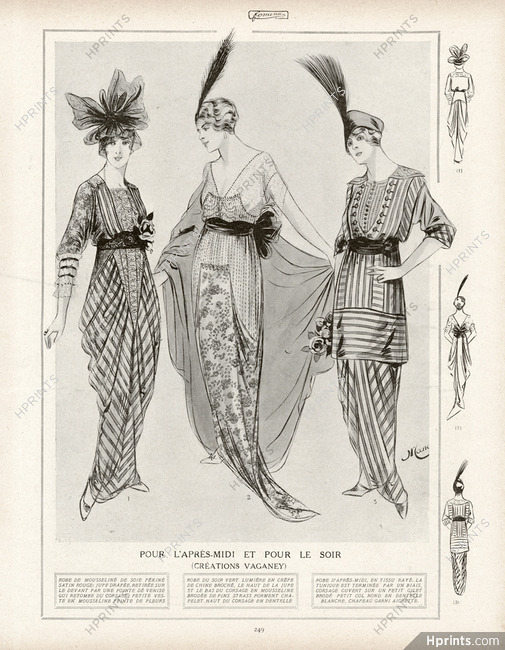 Vaganey 1913 Fashion Illustration, Manon