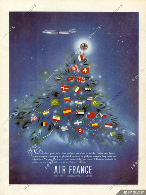Air France 1948 Noel Cheval Batany