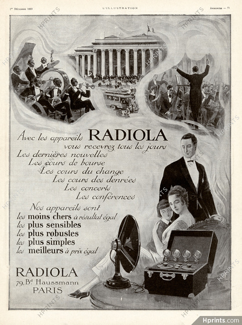 Radiola 1923 Jazz music
