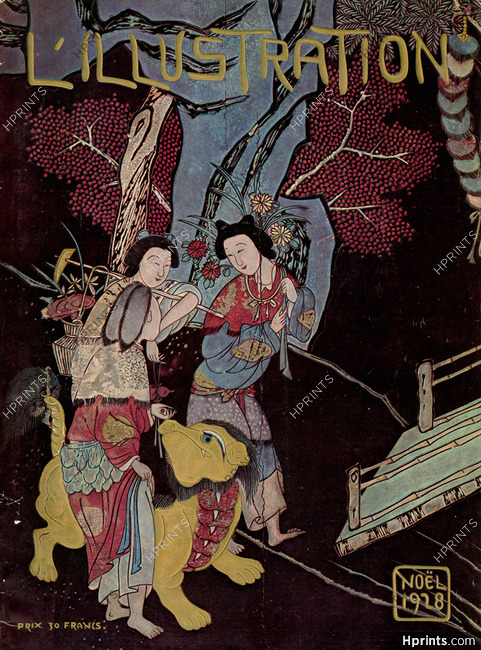 L'Illustration 1928 Cover, Japanese
