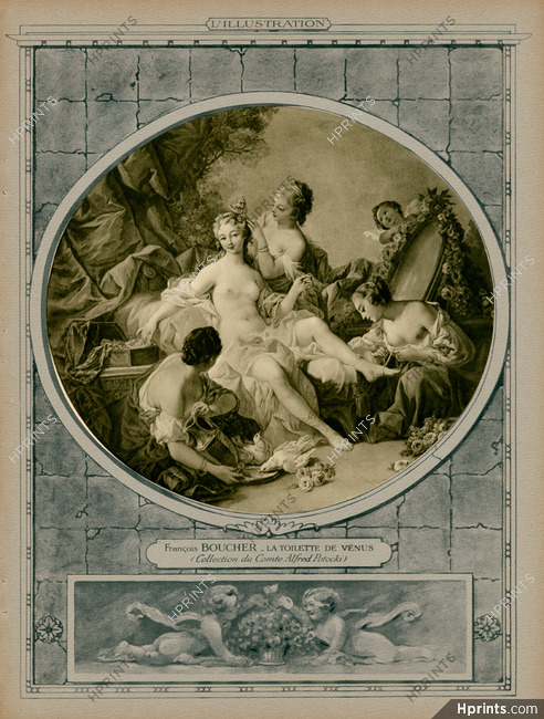 François Boucher 1924 La Toilette de Vénus, L'Illustration