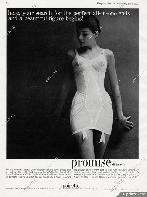Poirette (Lingerie) 1957 Promise Girdle, Corselette