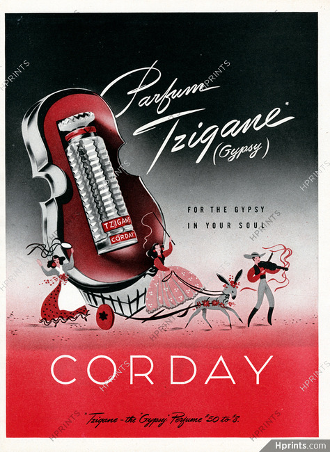 Corday 1945 Parfum Tzigane (Gypsy)