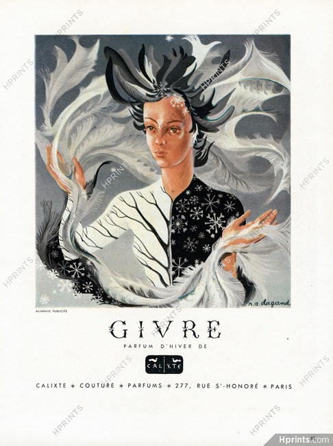 Calixte (Perfumes) 1946 Givre, N.A. Dagand
