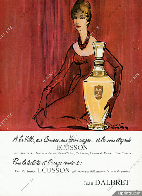 Jean d'Albret (Perfumes) 1958 Ecusson Pierre Simon