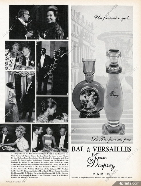 Jean Desprez (Perfumes) 1970 Bal à Versailles — Perfumes