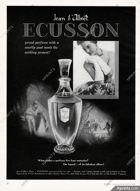 Jean d'Albret (Perfumes) 1953 Ecusson