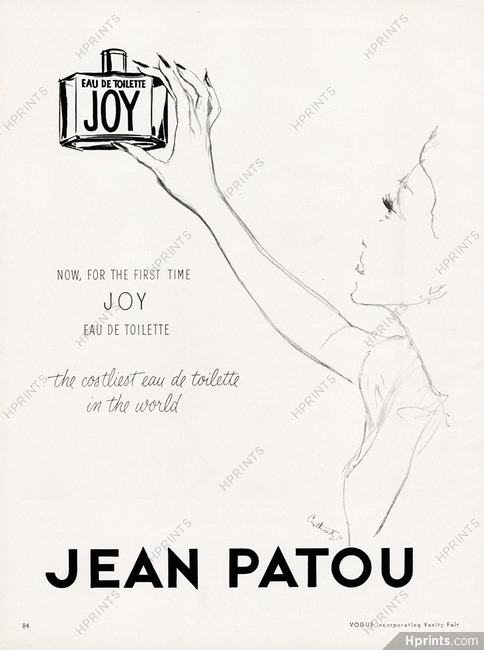 Jean Patou (Perfumes) 1953 Joy, Irwin Crosthwait