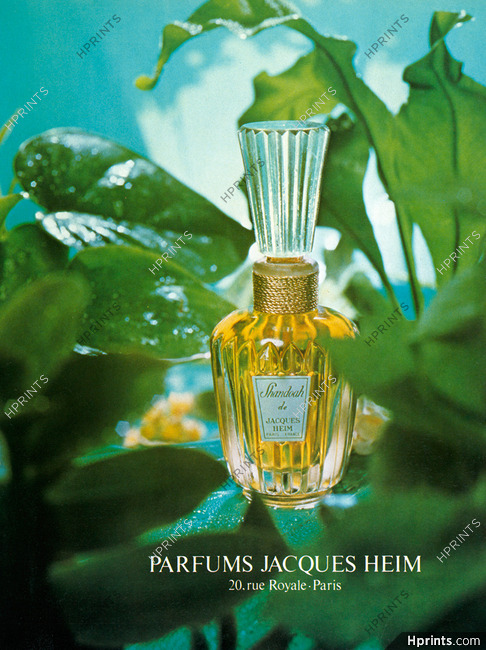 Jacques Heim (Perfumes) 1979 Shandoah