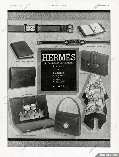 Hermès 1940 Scarf, Handbag, Watches