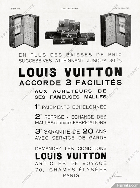 Louis Vuitton (Luggage) 1932 Malles-Armoires, Suitcases