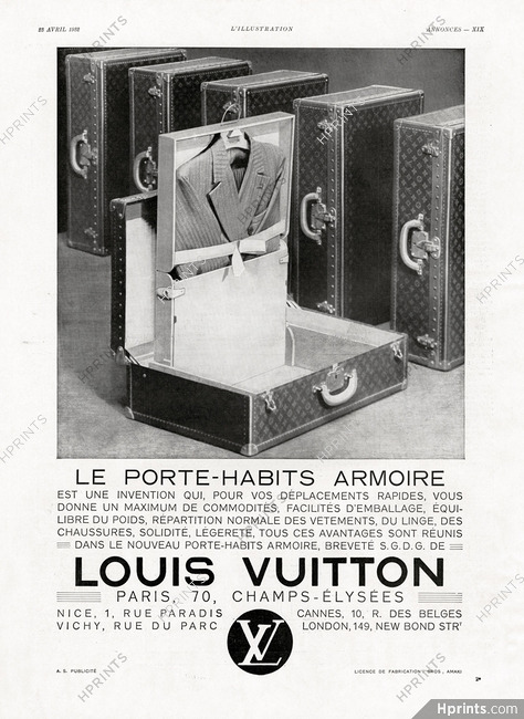 Louis Vuitton (Luggage, Baggage) 1932 Le Porte-Habits Armoire