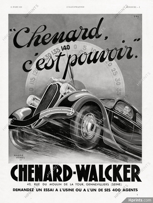 Chenard & Walcker 1936 André Dumas