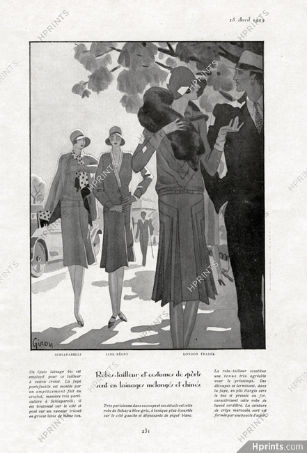 Giron 1929 Schiaparelli, Jane Regny, London Trades
