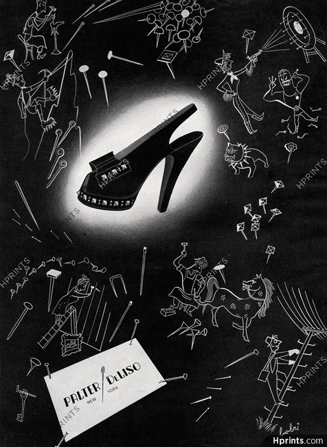 Palter DeLiso (Shoes) 1945 Bobri — Advertisement