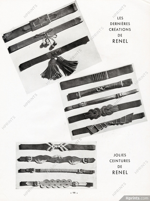 Renel 1937 Belts