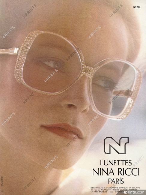 Nina Ricci (Glasses) 1980 Photo Ohm