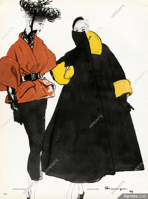 Christian Dior & Jacques Fath 1949 Coats, Pierre Mourgue