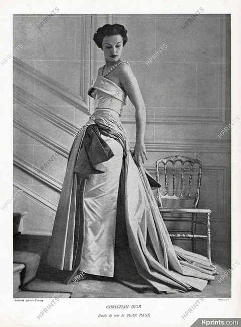 Christian Dior 1950 Jean Page, Photo Joly