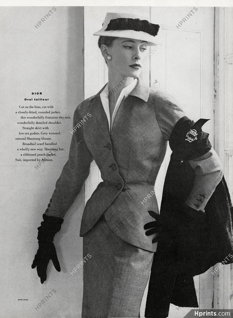 Christian Dior 1951 Oval Tailleur, Photo John Rawlings