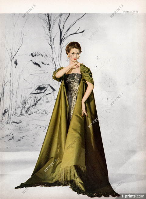 Christian Dior - New York 1952 Strapless lamé, Toninelli, Photo Louise Dahl-Wolfe