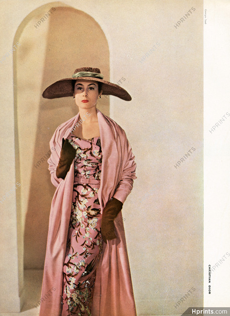 Christian Dior 1953 Manteau Staron, Photo Georges Saad