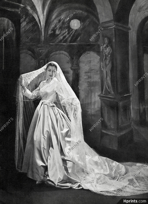 Christian Dior 1956 Wedding Dress, Photo Georges Saad