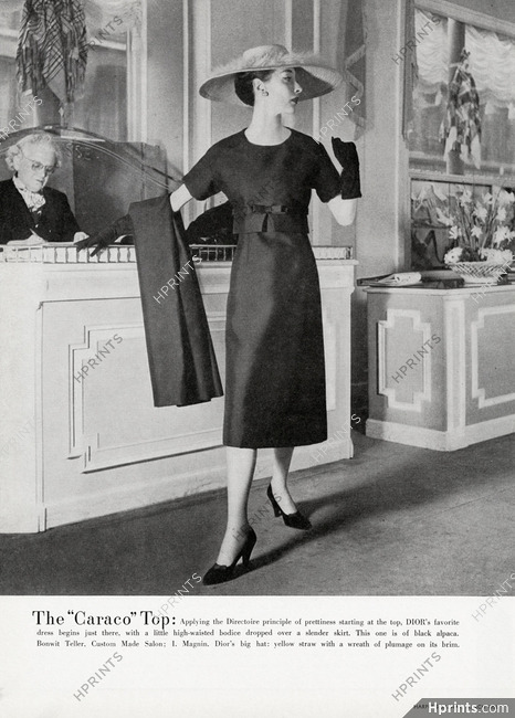 Christian Dior 1956 The Caraco Top, "chez" Dior, Photo Louise Dahl-Wolfe