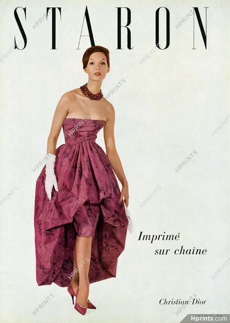 Christian Dior 1960 Strapless Dress, Staron, Photo Arsac
