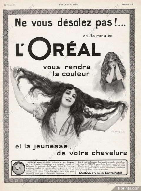 L'Oréal (Hair Care) 1914 H. Lancelevée