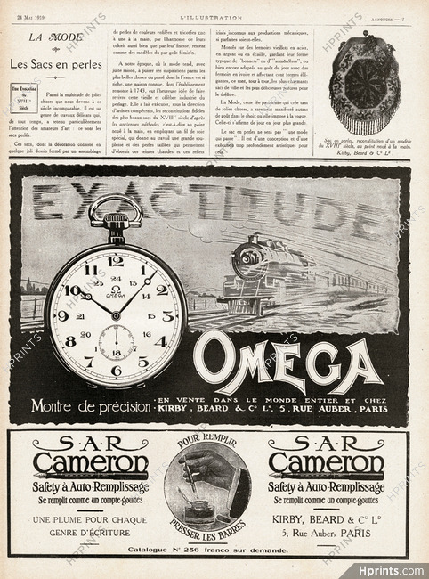 Omega (Watches) 1919 Exactitude, Kirby Beard & Co.