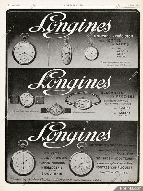 Longines (Watches) 1913 Pocket Watch