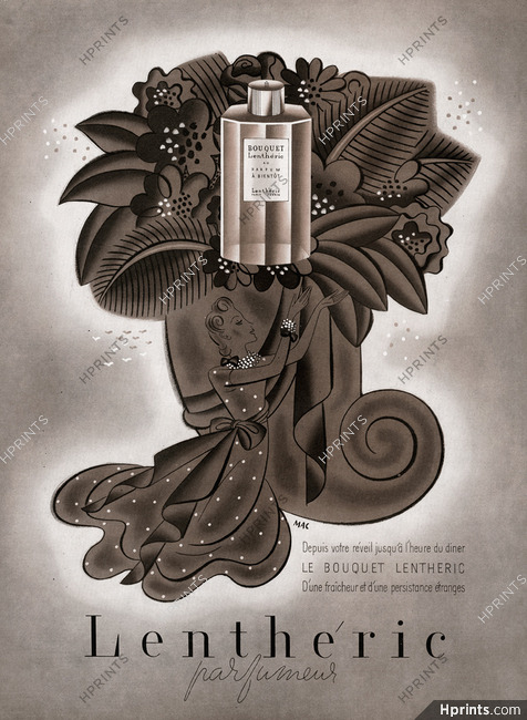 Lenthéric (Perfumes) 1939 Bouquet, Mac