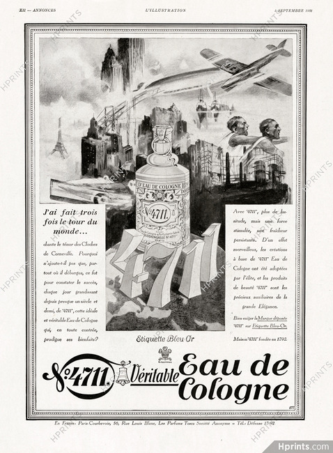 N°4711 Eau de Cologne 1931 Tour du monde
