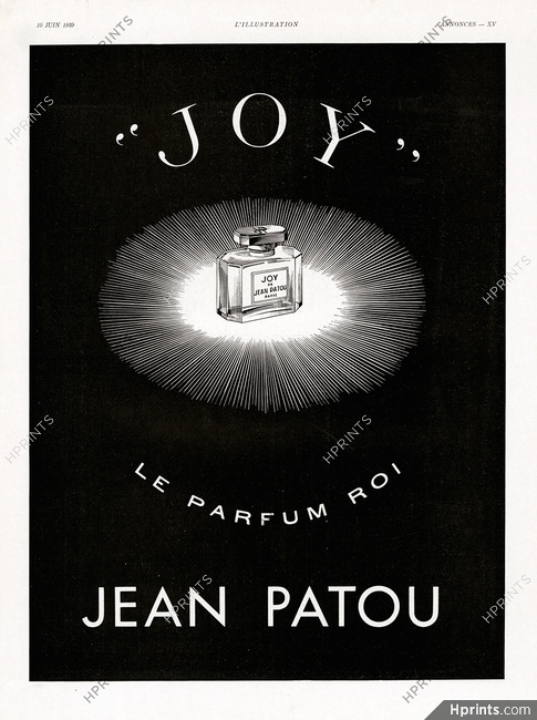 Jean Patou (Perfumes) 1939 Joy
