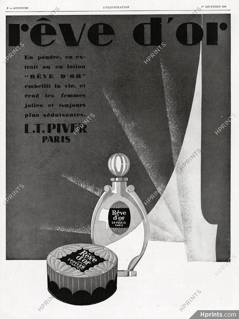 L.T.Piver (Perfumes) 1928 Rêve d'Or