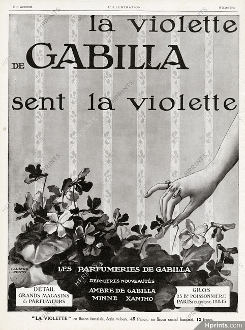 Gabilla (Perfumes) 1913 La Violette (L)