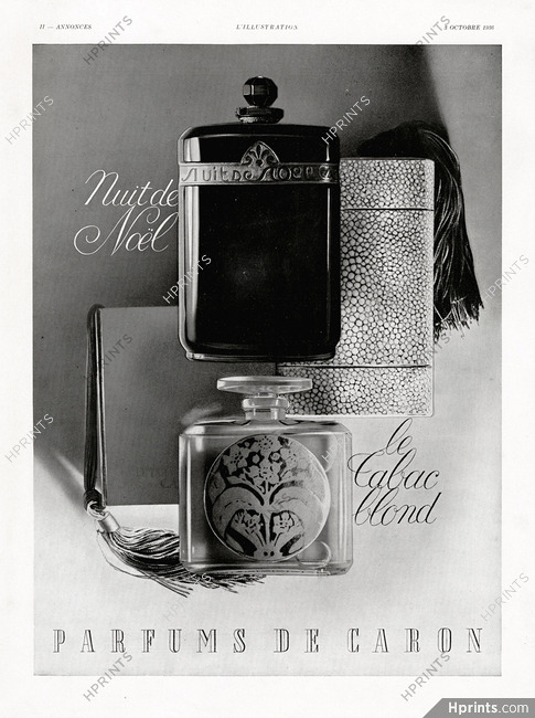 Caron (Perfumes) 1936 Nuit de Noël, Le Tabac Blond — Perfumes