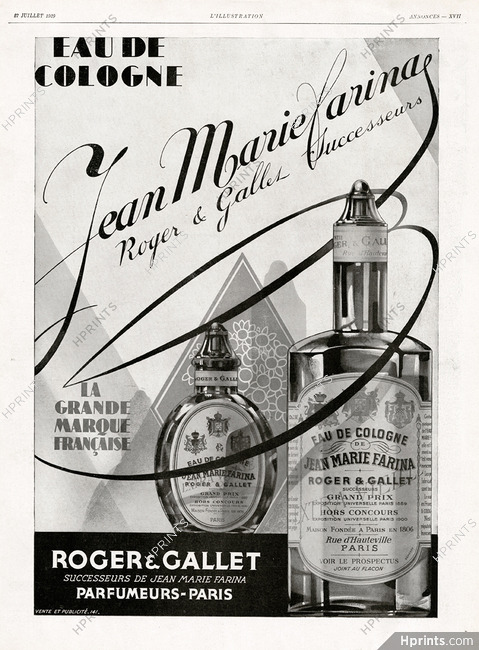 Roger & Gallet 1929 Jean-Marie Farina — Perfumes