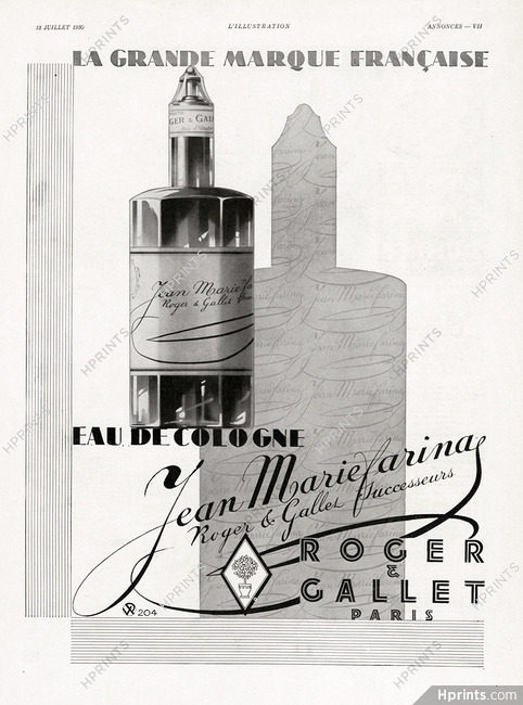 Roger & Gallet 1930 Jean-Marie Farina