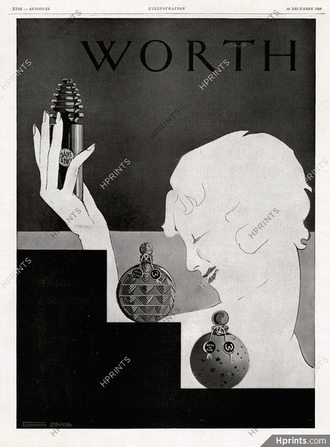 Worth (Perfumes) 1929 Germaine Bérard, Art Deco