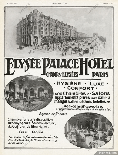 Elysée Palace Hotel 1913