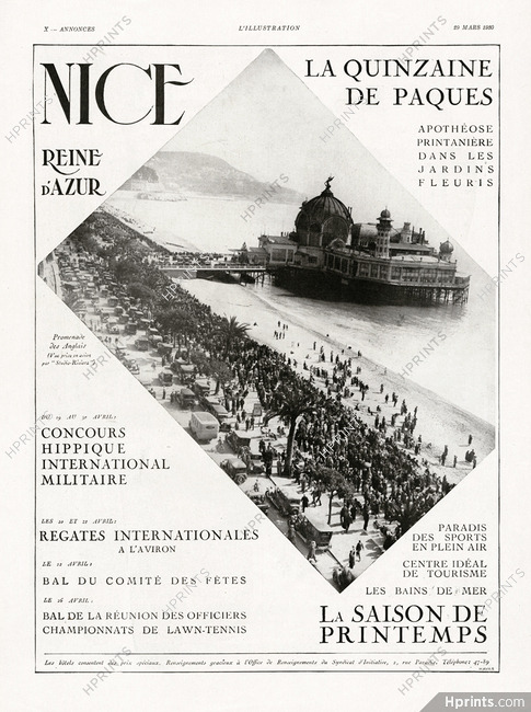 Nice 1930 Promenade des Anglais