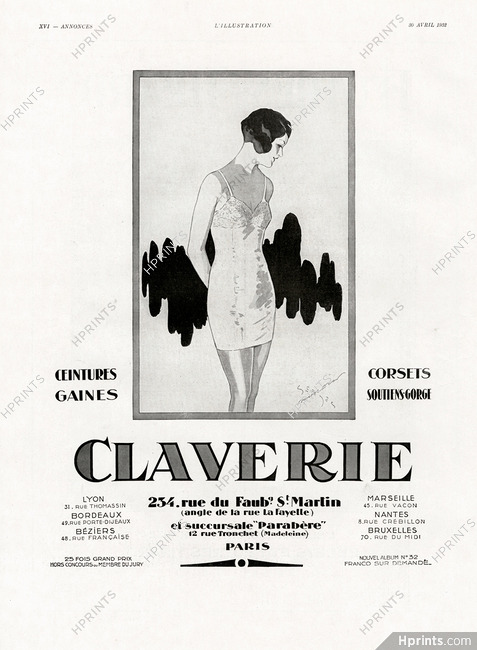 Claverie 1932 Georges Bourdin, Girdle