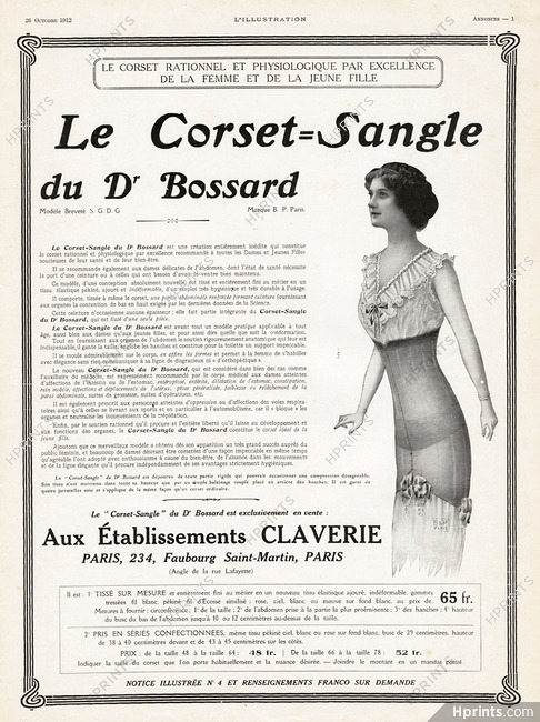 Claverie 1912 Corset-sangle du Dr Bossard