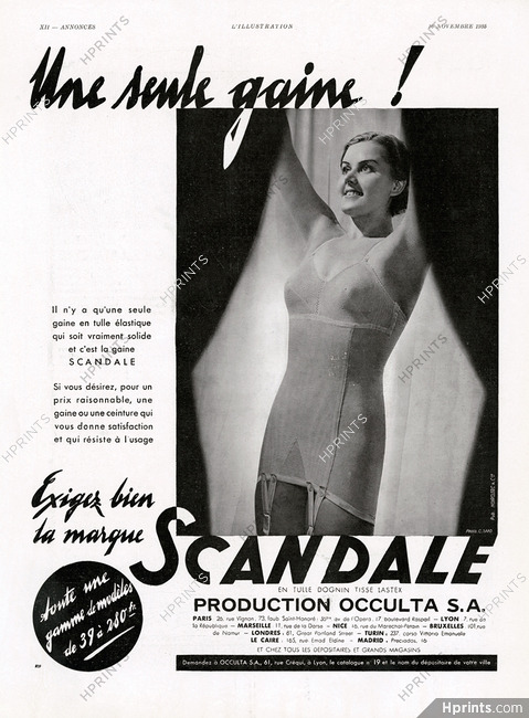 Scandale (Lingerie) 1935 Girdle, Photo Georges Saad