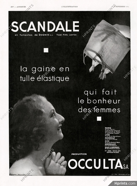 Scandale (Lingerie) 1934 Girdle, Photo Blanc & Demilly