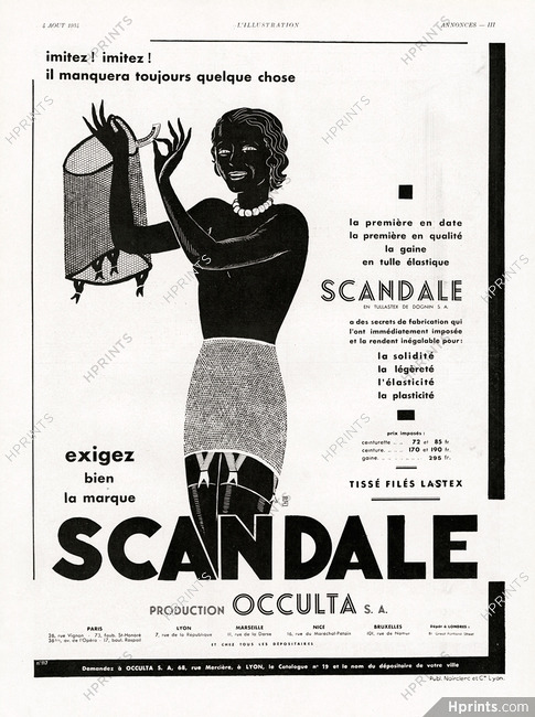 Scandale 1934 Girdle, de Saint Marc
