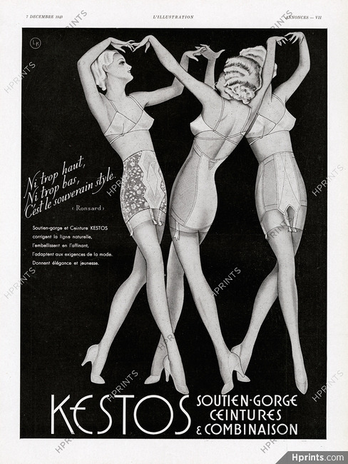 Kestos (Lingerie) 1940 Girdles (L)