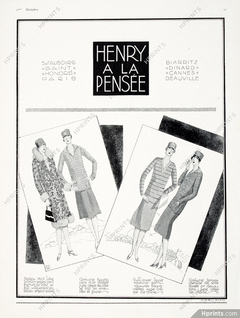 Henry A La Pensée 1926